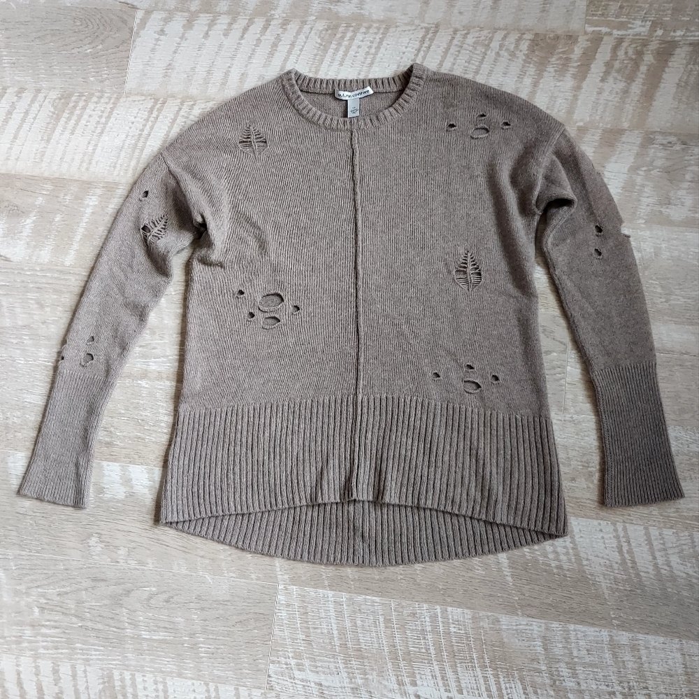 autumn cashmere Distressed Crew Neck Sweater - Picture 8 of 15